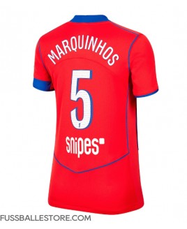 Günstige Paris Saint-Germain Marquinhos #5 3rd trikot Damen 2025-26 Kurzarm